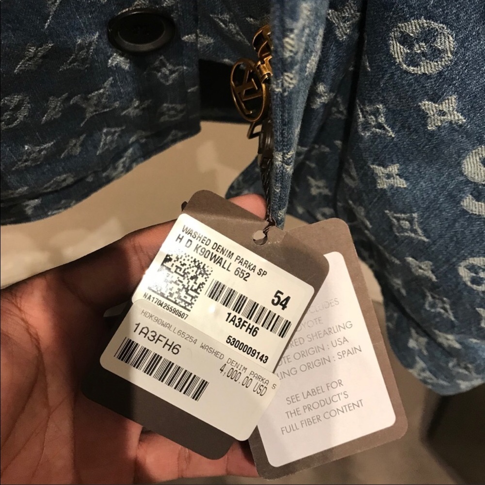 Louis Vuitton Supreme Jacquard Denim N-3B Parka
